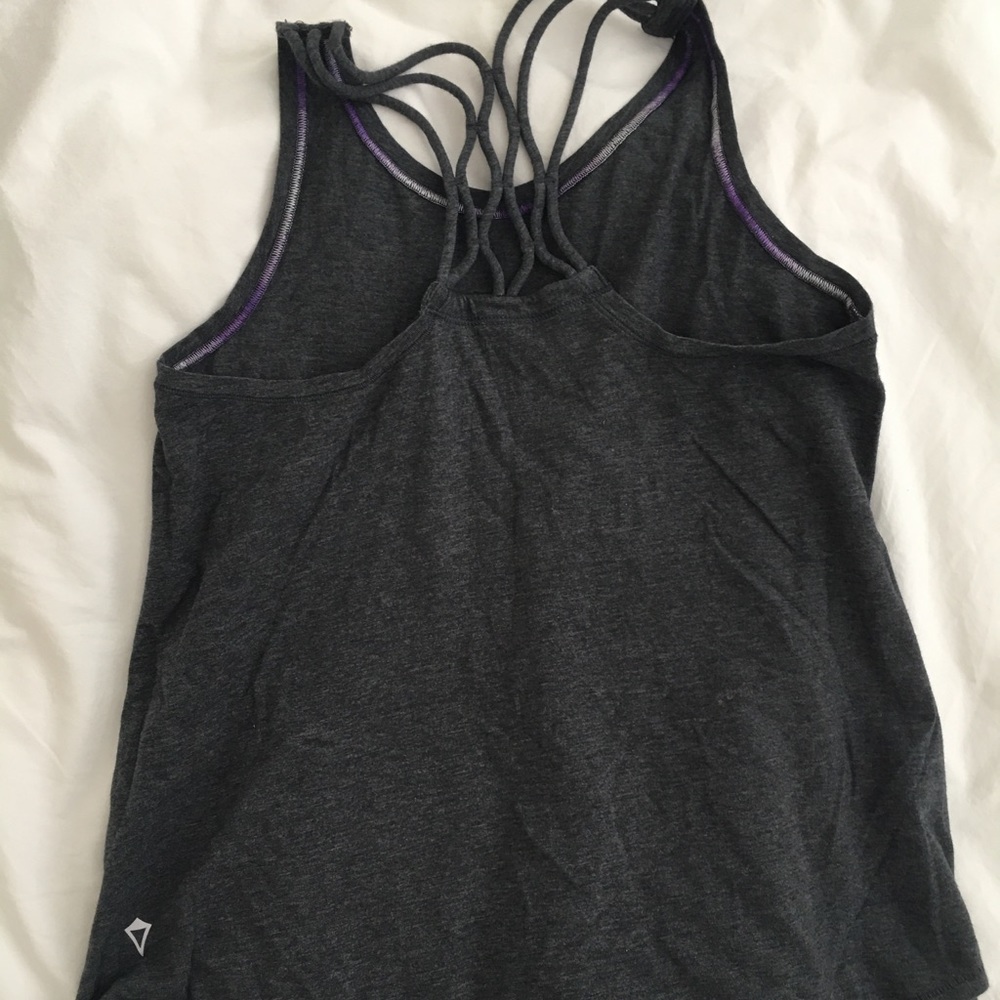 Ivivva strappy charcoal grey top! Size 14